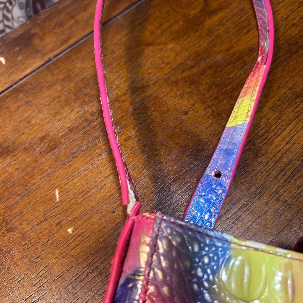 Brahmin Multicolor Crocodile Embossed Shoulder Bag - Picture 7 of 10
